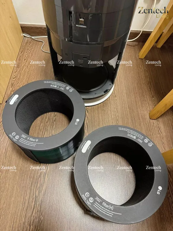 màng lọc Hepa 6 lớp của Máy lọc không khí LG Puricare 360˚ Safeplus