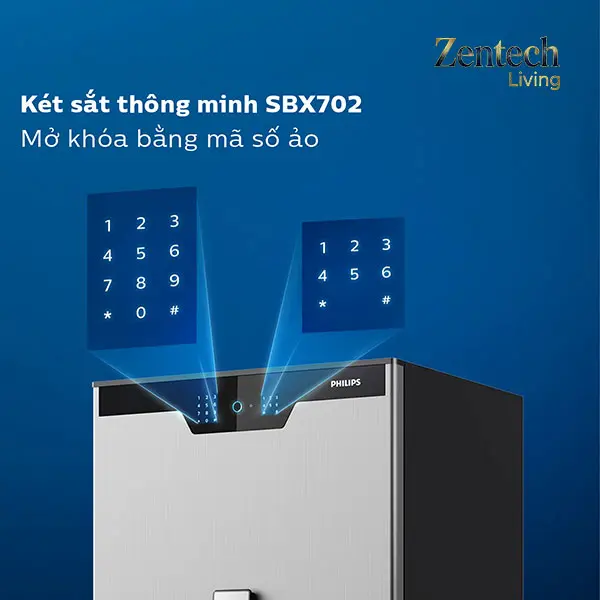 công nghệ bảo mật của két sắt philips sbx702-cbx