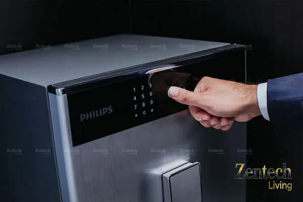 bảo mật kép két sắt thông minh philips sbx701-8b0