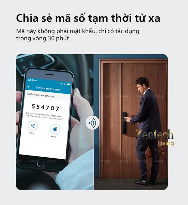 Khóa cửa vân tay cao cấp Philips DDL603E 3