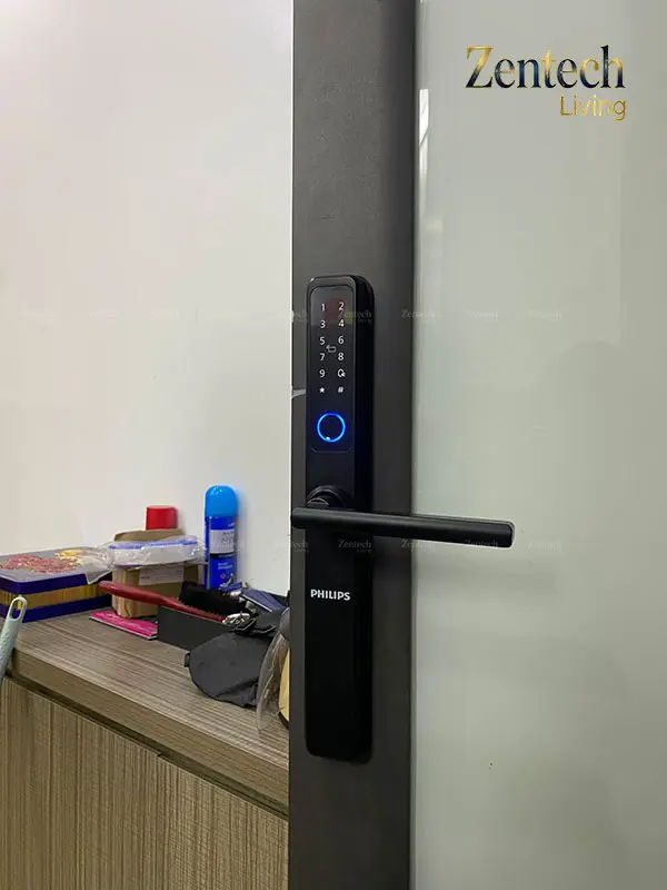 Khóa vân tay cửa nhôm Philips DDL608-5HWS 10