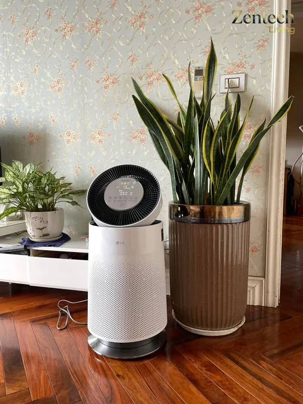 Hình ảnh thực tế máy lọc khí LG PuriCare AS65GDWH0 Safeplus