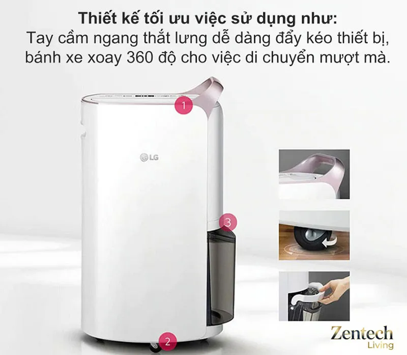 Máy hút ẩm LG Dual Inverter MD19GQGE0