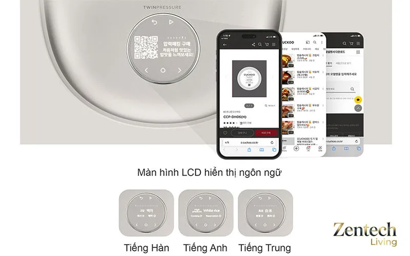 nồi cơm điện Cuckoo CRP-NHTR1010FW