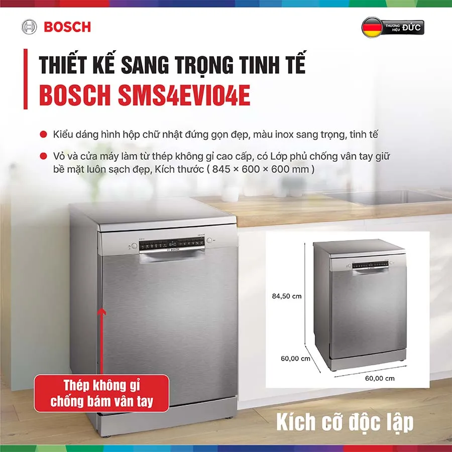 Máy rửa bát Bosch SMS4EVI04E