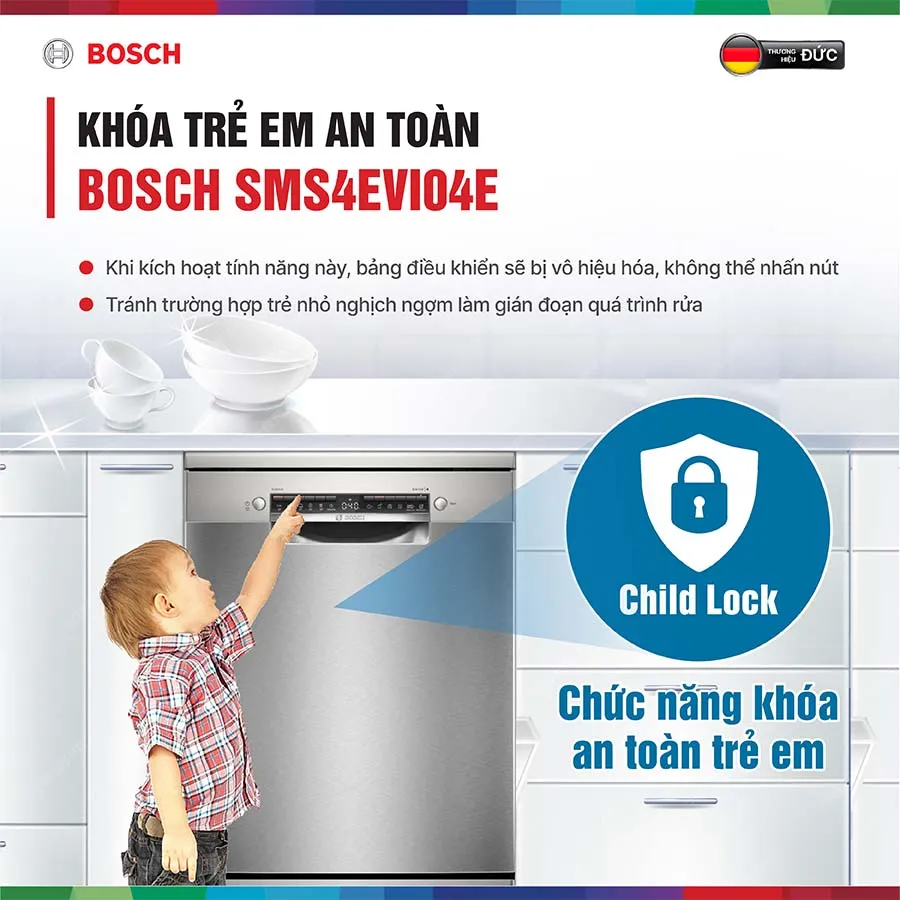 Máy rửa bát Bosch SMS4EVI04E