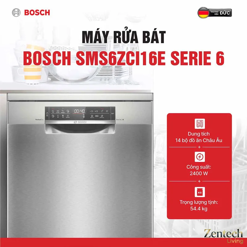 Máy rửa bát Bosch SMS6ZCI16E