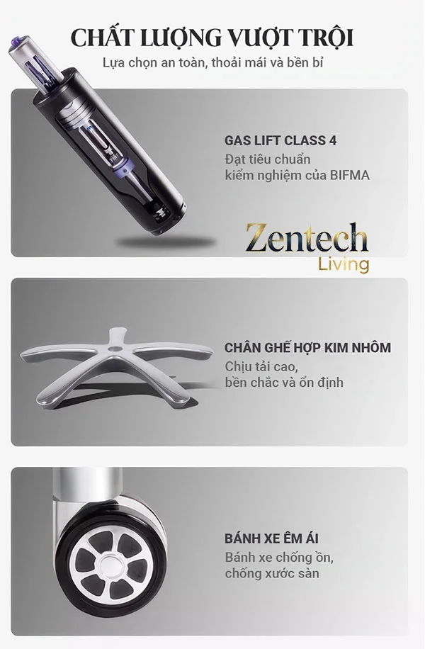 Ghế giám đốc cao cấp da bò ZTL05 9