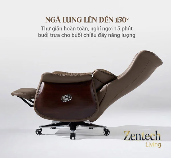 Ghế lãnh đạo massage da bò ZTL03 6