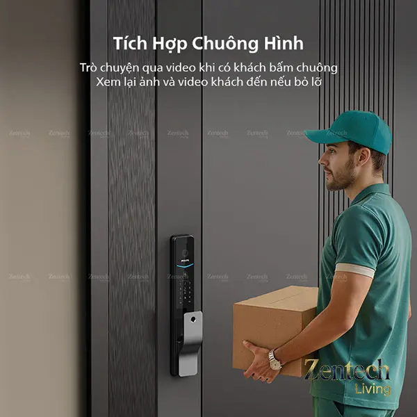 Khóa cửa nhận diện khuôn mặt Philips DDL720-FVP-7HWS 12