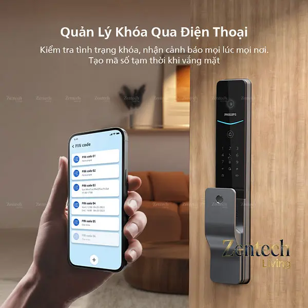 Khóa cửa thông minh cao cấp Philips DDL720-MVP 12