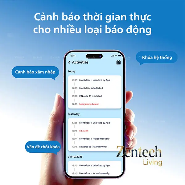 Khóa cửa thông minh Philips DDL801-5HBS 14