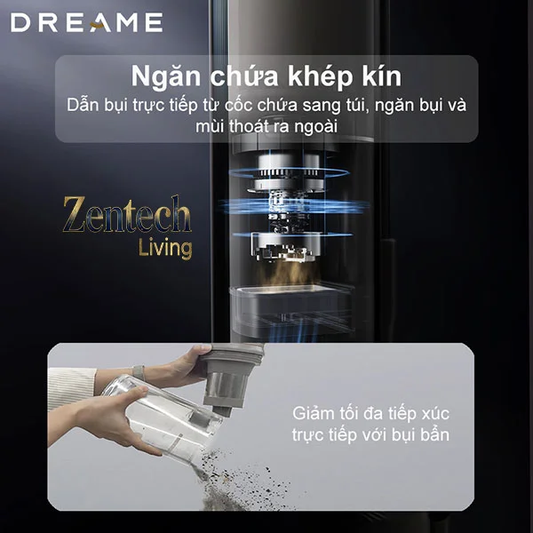 Máy hút bụi cầm tay không dây Dreame Z10S Station 5