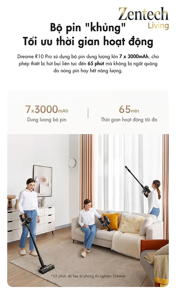 Máy hút bụi không dây Dreame R10 Pro 3