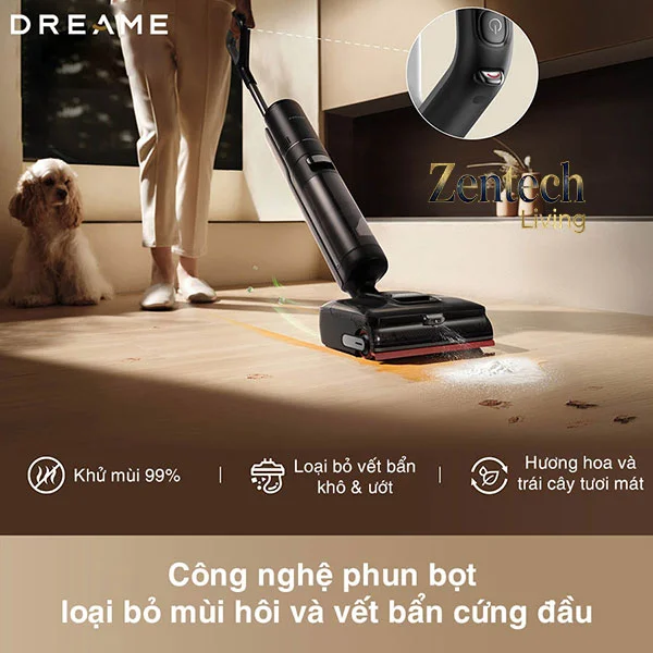 Máy hút bụi lau nhà cầm tay Dreame H15 Pro FoamWash 3