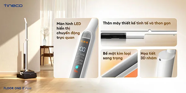 Máy hút bụi lau nhà Tineco Floor One i7 Fold 16