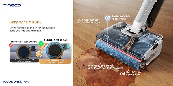 Máy hút bụi lau nhà Tineco Floor One i7 Fold 6
