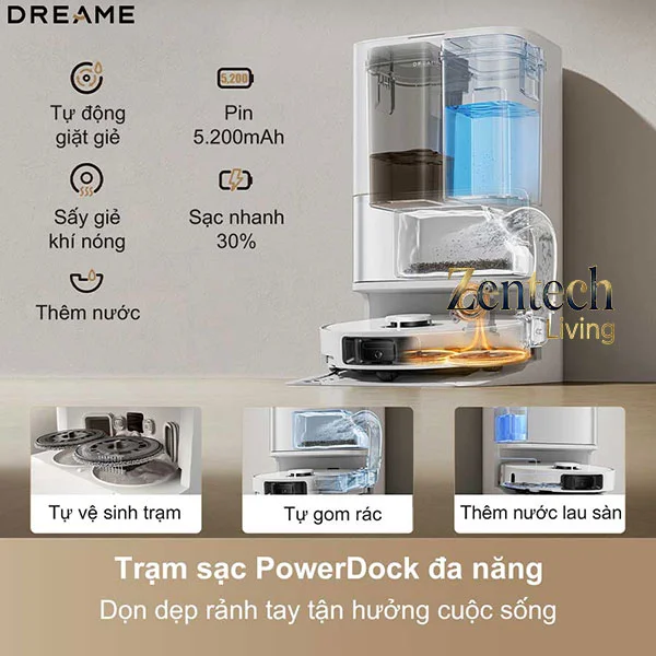 Robot hút bụi lau nhà Dreame L10s Ultra Gen 3 8