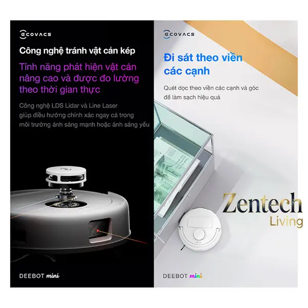 Robot hút bụi lau nhà Ecovacs Deebot Mini 8