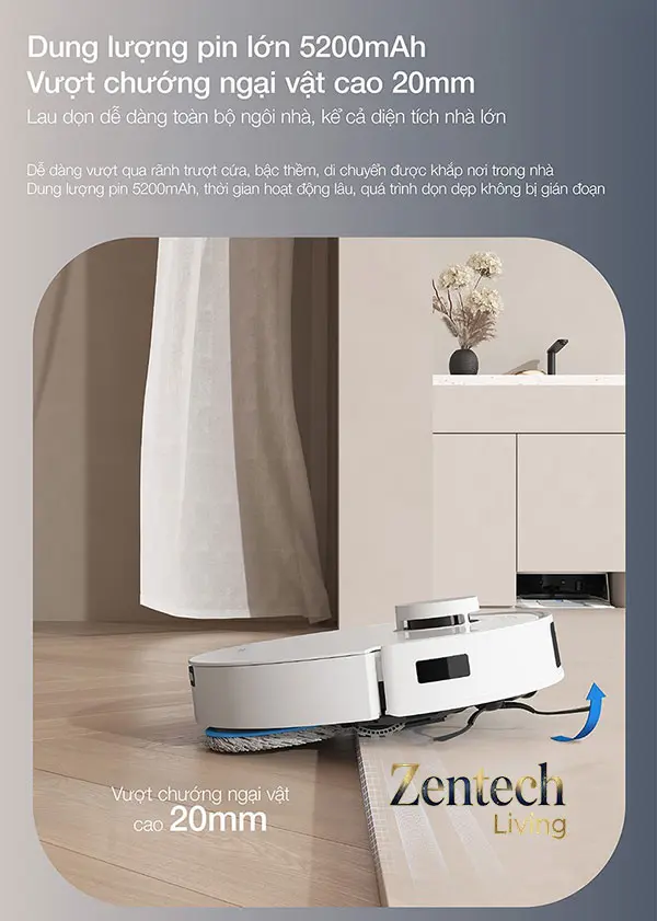 Robot hút bụi lau nhà Ecovacs Deebot T30e Pro Omni 11