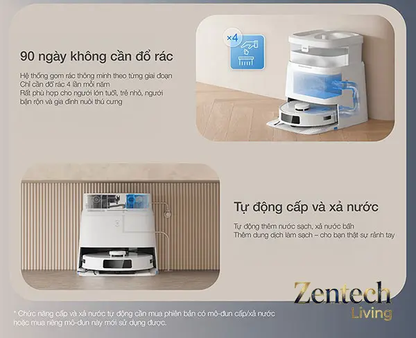 Robot hút bụi lau nhà Ecovacs Deebot T30e Pro Omni 17