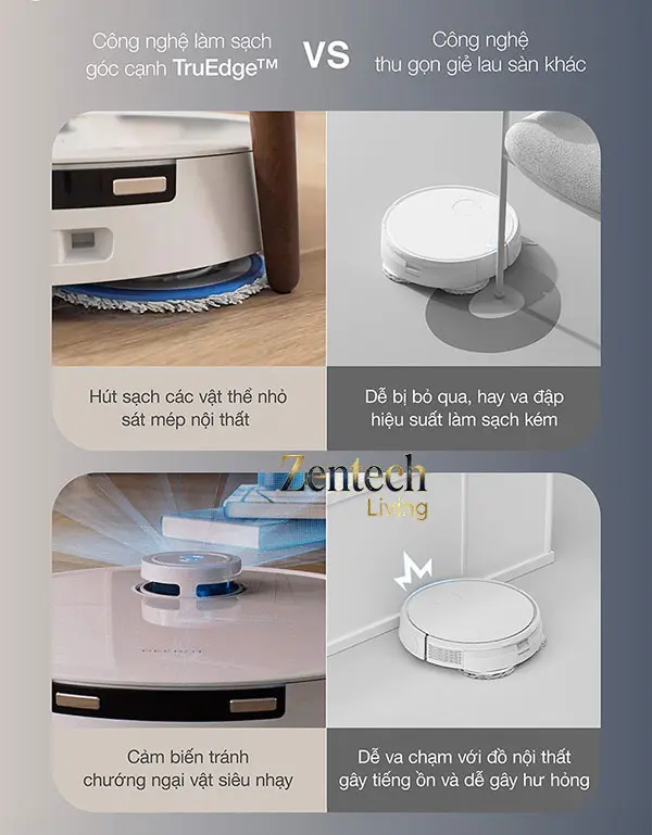 Robot hút bụi lau nhà Ecovacs Deebot T30e Pro Omni 6