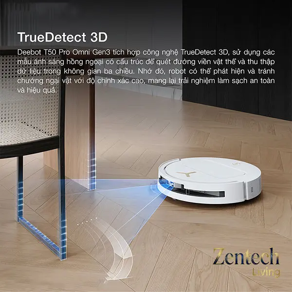 Robot hút bụi lau nhà Ecovacs Deebot T50 Pro Omni Gen 3 4
