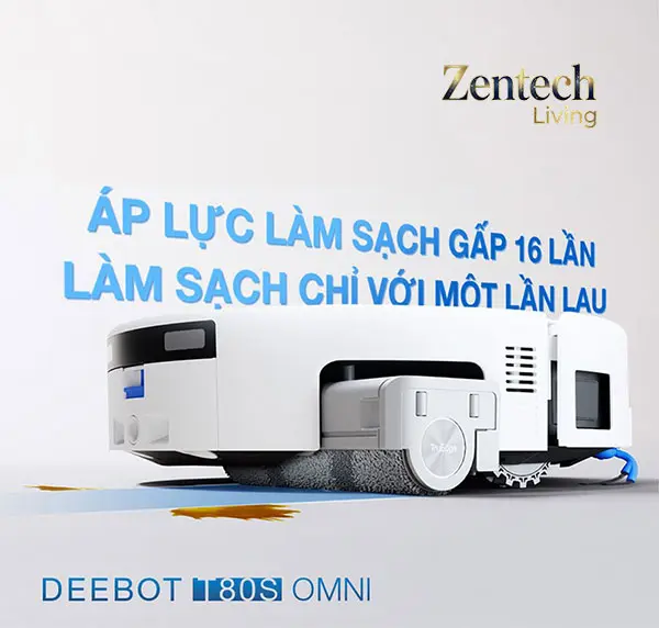 Robot hút bụi lau nhà Ecovacs Deebot T80s Omni 2