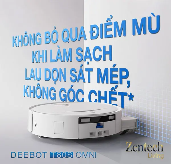 Robot hút bụi lau nhà Ecovacs Deebot T80s Omni 53