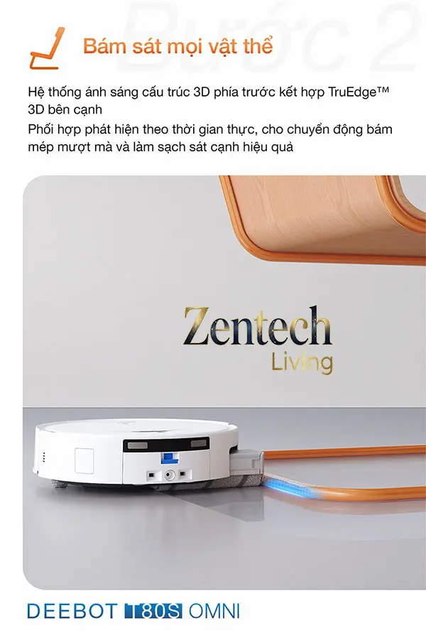 Robot hút bụi lau nhà Ecovacs Deebot T80s Omni 57