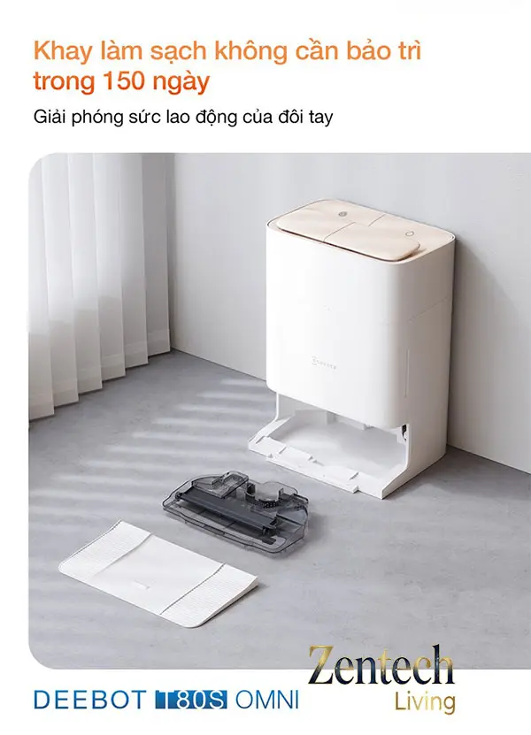 Robot hút bụi lau nhà Ecovacs Deebot T80s Omni 66