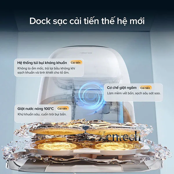 Robot hút bụi lau nhà Roborock Qrevo Curv 2 Pro 15