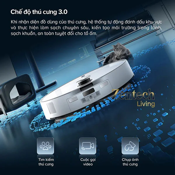 Robot hút bụi lau nhà Roborock Qrevo Curv 2 Pro 3