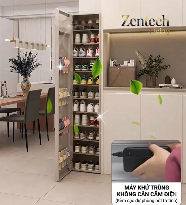 Tủ giày khử mùi ZT05 hình vuông 50