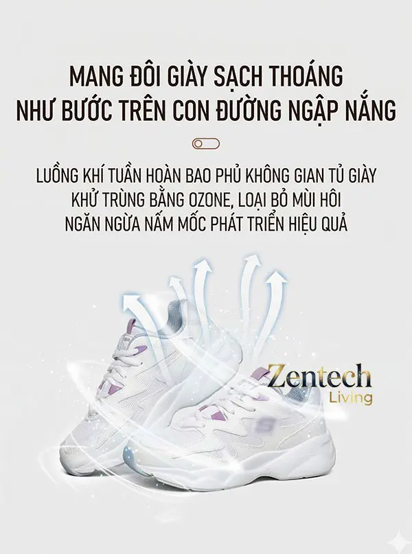 Tủ giày khử mùi ZT05 hình vuông 54