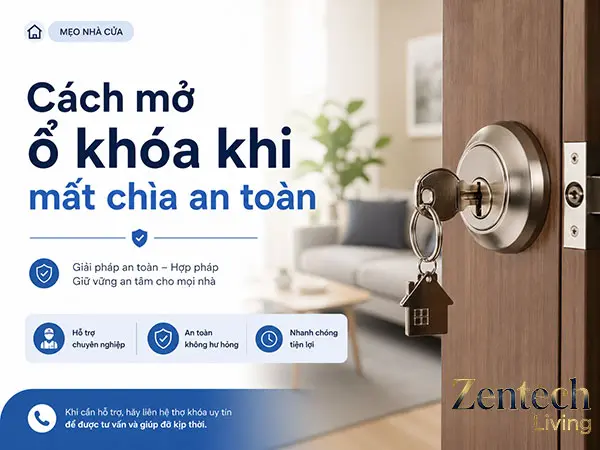 cách mở ổ khóa khi mất chìa