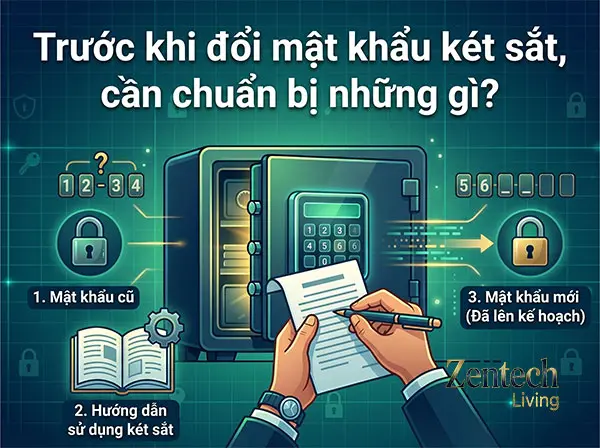 cần chuẩn bị gì khi đổi mật khẩu két sắt