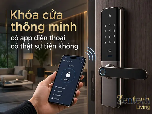 Khóa cửa thông minh có app điện thoại có thật sự tiện không?
