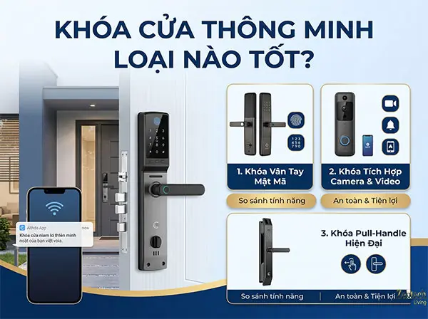 Khóa cửa thông minh loại nào tốt