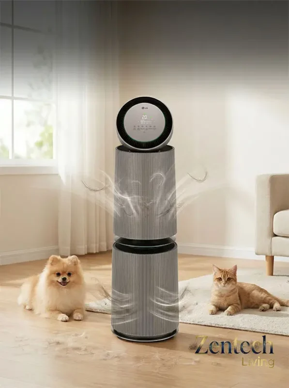 máy lọc không khí hút lông chó mèo