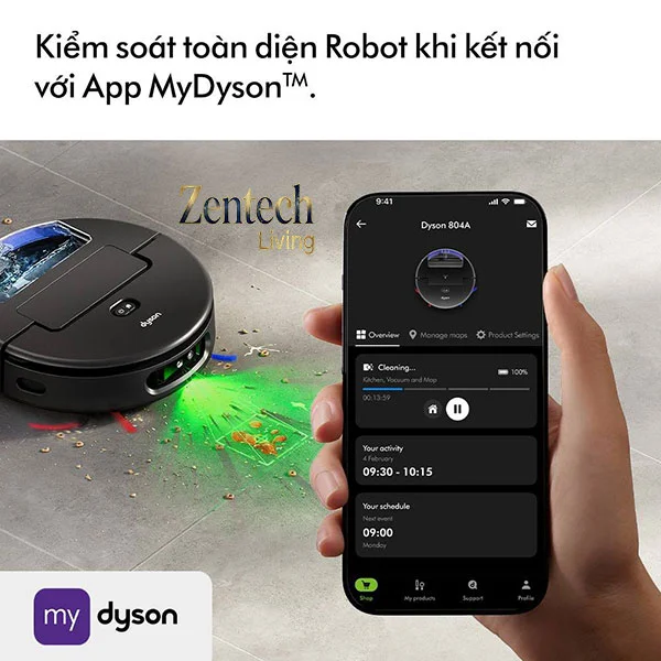 Robot hút bụi lau nhà Dyson Spot+Scrub™ Ai 5