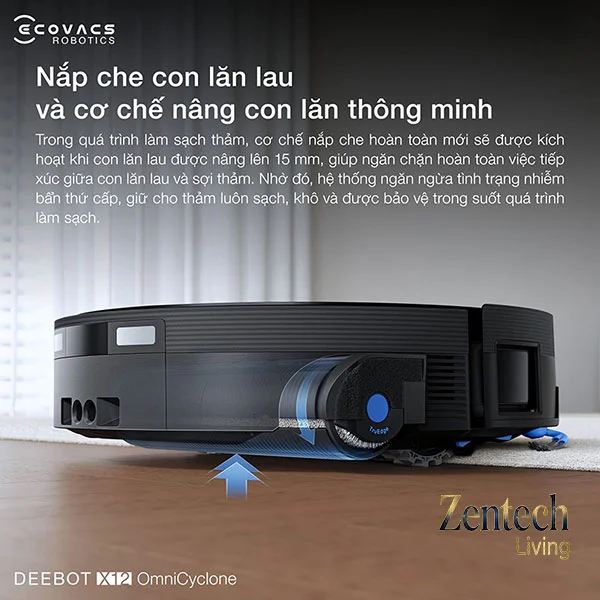 Robot hút bụi lau nhà Ecovacs DEEBOT X12 OmniCyclone 13