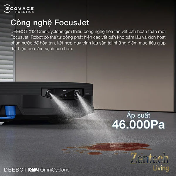 Robot hút bụi lau nhà Ecovacs DEEBOT X12 OmniCyclone 15