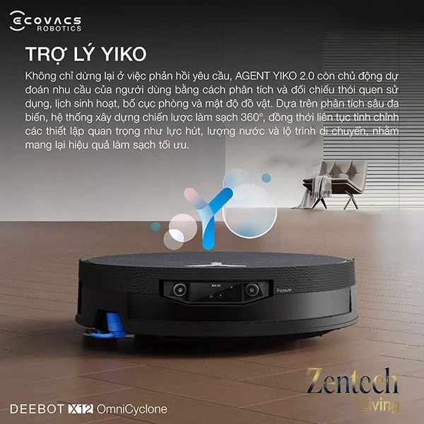 Robot hút bụi lau nhà Ecovacs DEEBOT X12 OmniCyclone 2