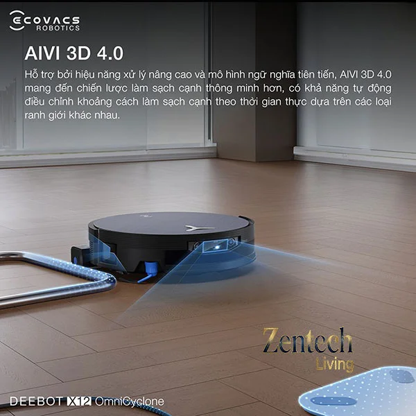 Robot hút bụi lau nhà Ecovacs DEEBOT X12 OmniCyclone 4
