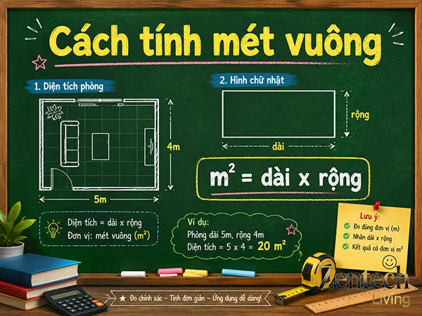 Cách tính mét vuông 4