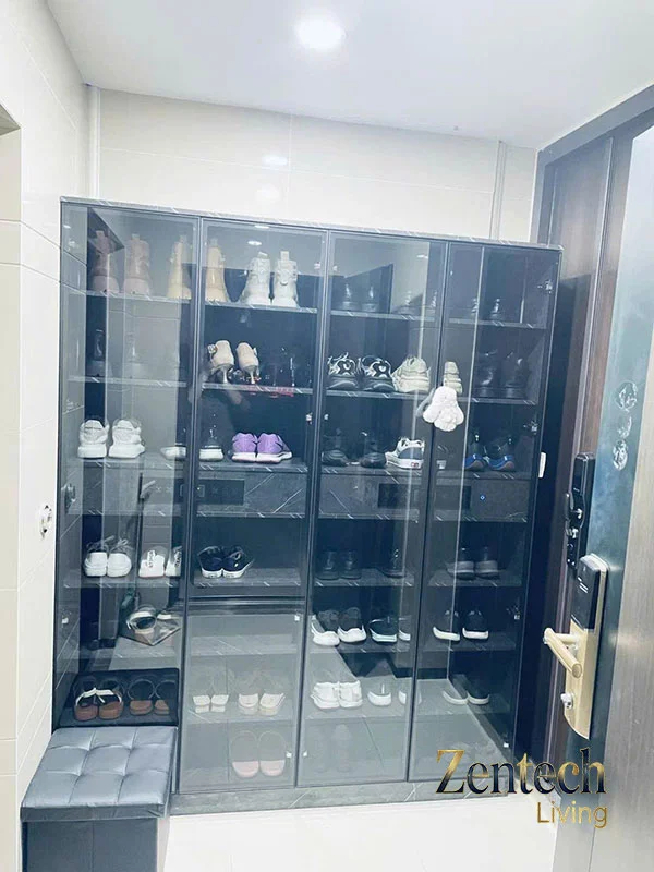 Đóng tủ giày khử mùi theo yêu cầu 3