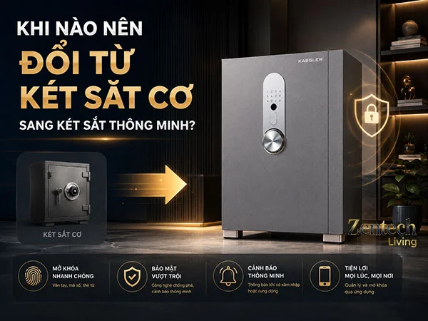 Khi nào nên đổi từ két sắt cơ sang két sắt thông minh?
