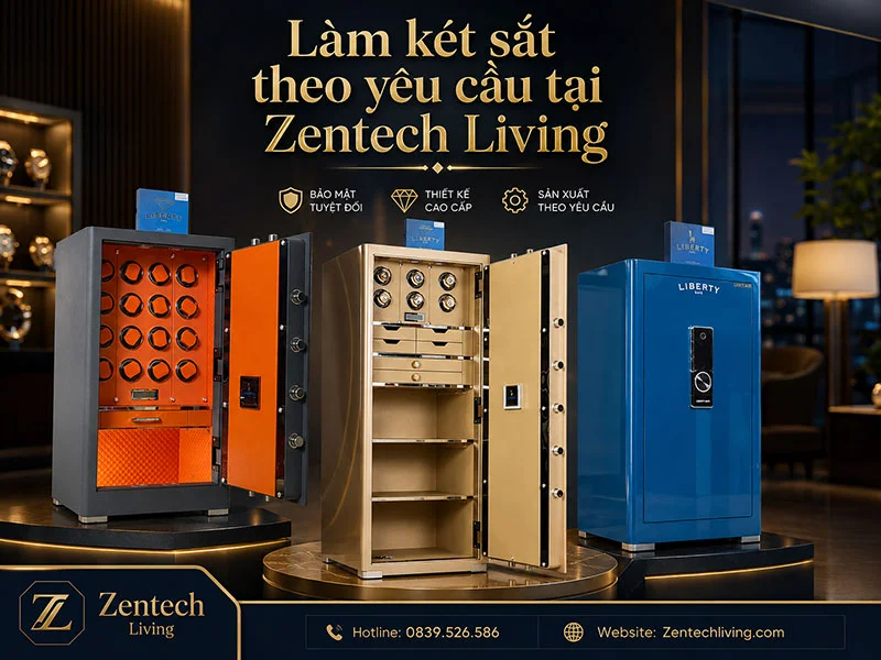 làm két sắt theo yêu cầu tại zentech living 2