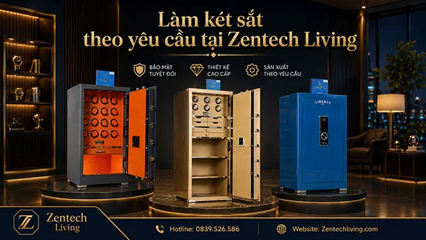 làm két sắt theo yêu cầu tại zentech living